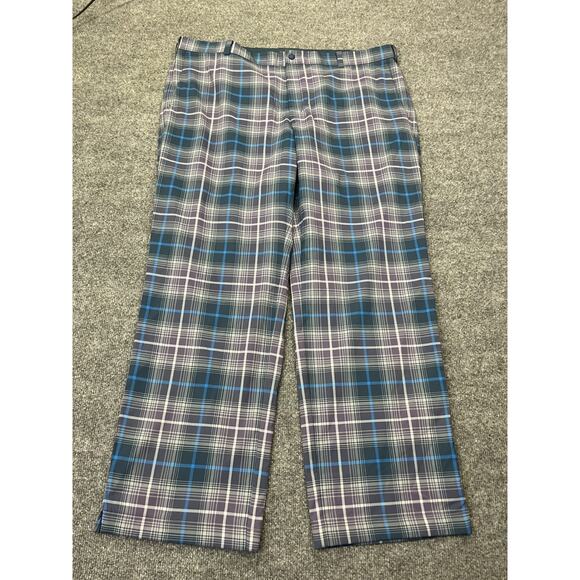 Nike Golf Pants XL Plaid Tour Performance Dri-Fit Grunge Punk Preppy Retro Y2K - Picture 1 of 14